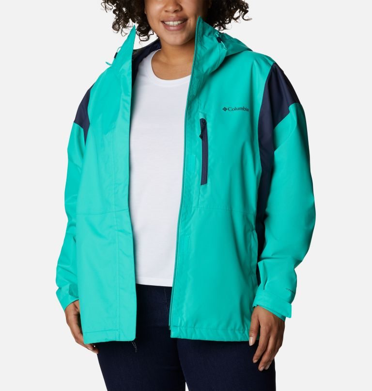 Jacheta Columbia Hikebound Dama Turcoaz | Plus Size MKQ0S17AZ